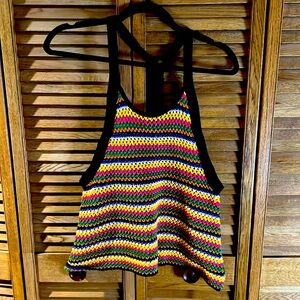 Zara Knit Crochet Tank size S